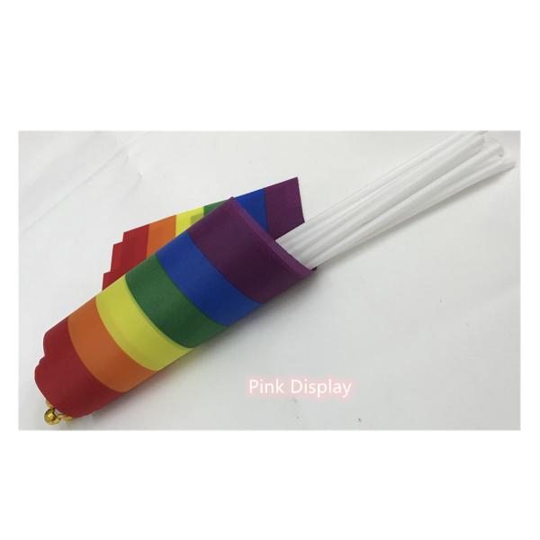 Silkscreen 100 Polyester Hand Waving Flag For Sports