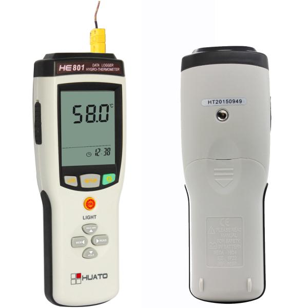 Projeto portátil da multi gravação automática do registador de dados do par termoelétrico da função