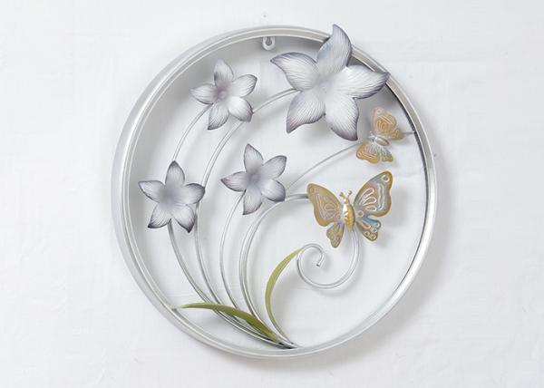 Flower Pots Home Oval Metal Tree Wall Decor