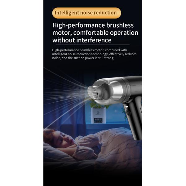 90w 9000PA Wireless Handheld Vacuum Cleaner with Brushless Motor and USB Power Source