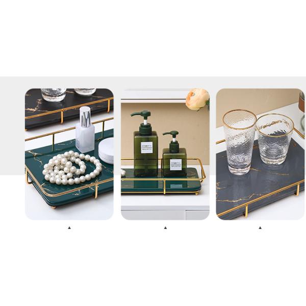 Nordic 1.0kg 35.7cm Length Rectangle Jewelry Tray For Bathroom