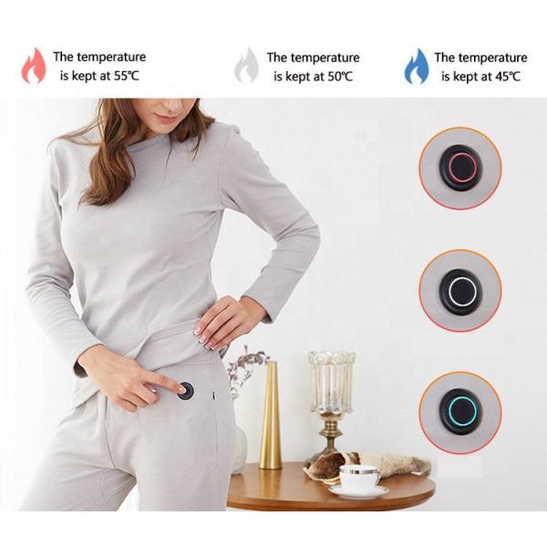 Long Sleeve Electric Heated Clothes Suit Graphene Film Material 65degree SHEERFOND