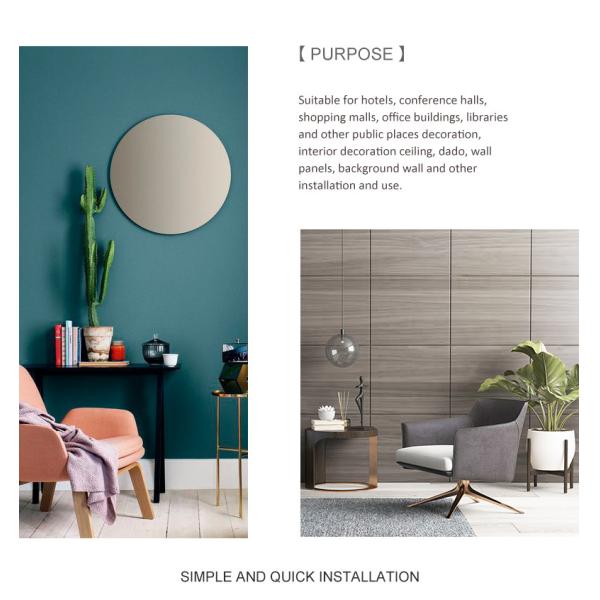 Горячие панели стены облицовки древесины угля зерна древесины доказательства огня и насекомого продажи бамбуковые