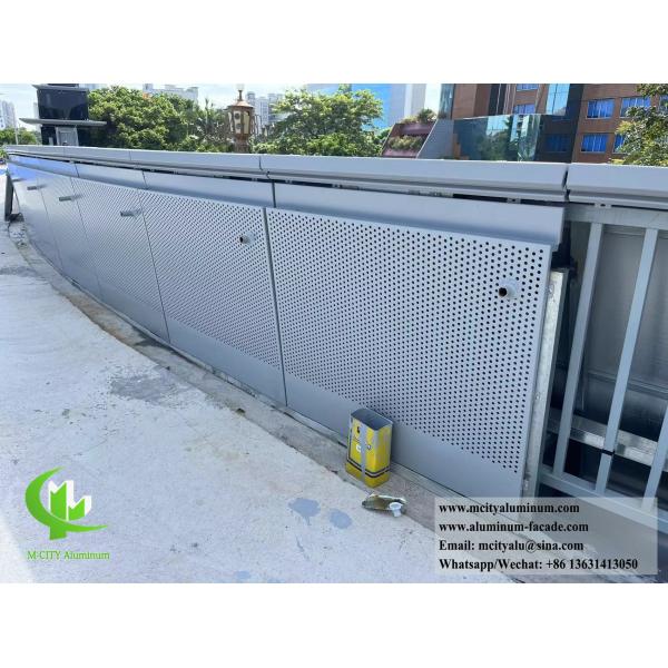 Décoration extérieure de panneaux en aluminium en tôle perforée métallique