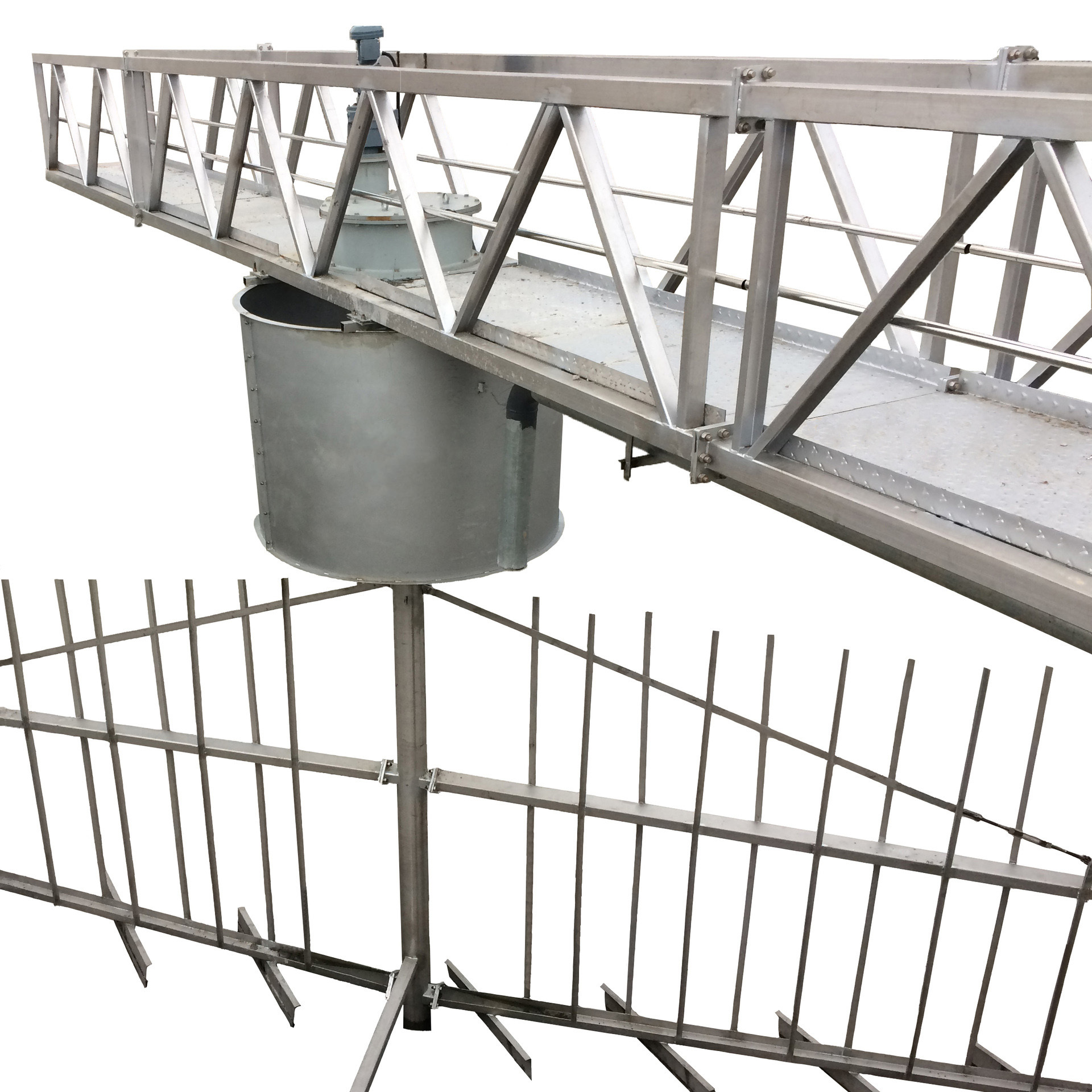 Sedimentation Tank Scraper Wastewater Treatment Stainless Steel Full Bridge Or Half Bridge Type