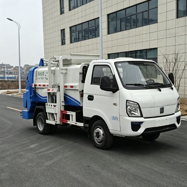 4.5 TONS Pure Electric Small Capacity Kitchen Food Garbage Waste Collection Truck