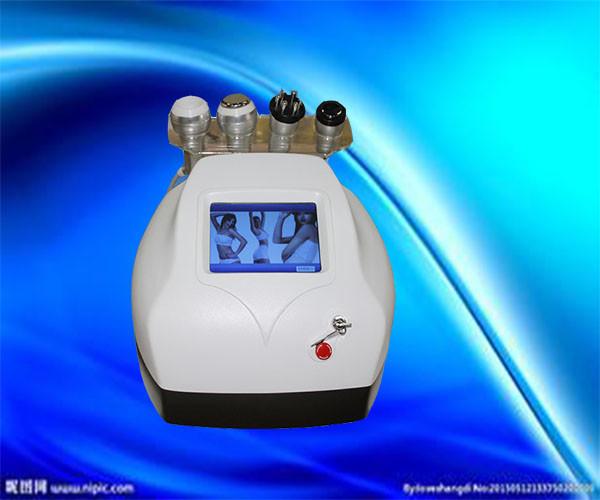 4 heads cavitation & monopolar rf & tripolar rf & vacuum body slimming machine highly effective