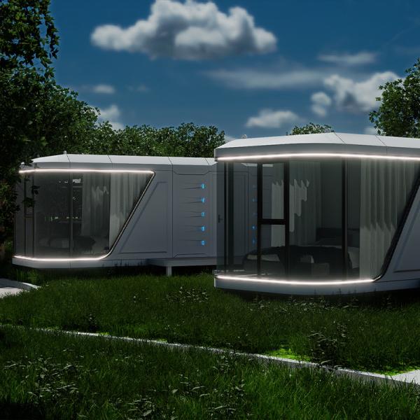 Fast Construed B5 Capsule Container Houses Hotels Steel Frame Sandwich Panel For Kitchen Bedroom Villa Office