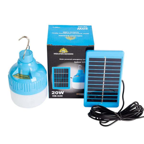 20w Solar Camping Light Usb Rechargeable Bulb With Solar Panel