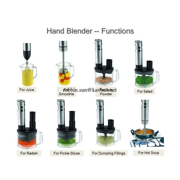 800W Stainless Steel Hand Blender Stick Immersion Blender