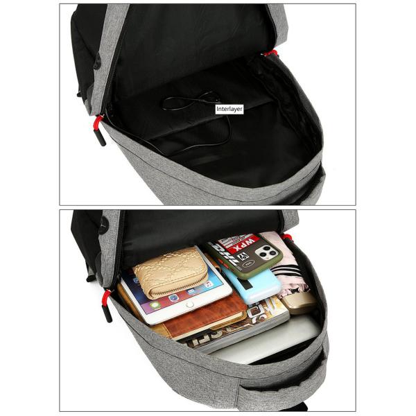 Waterproof School Backpack Set for Teenage Boys Customized Men Student Backpack 3 Set