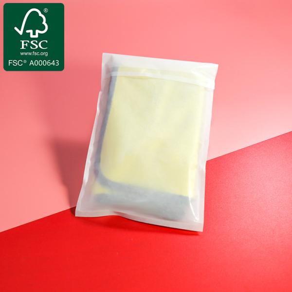 Custom Glassine Paper Bags Biodegradable Apparel Packaging
