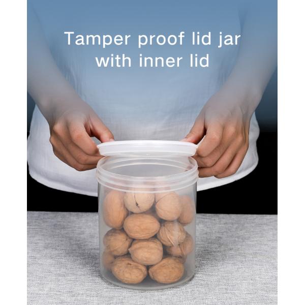 Clear White Butter Storage Small Plastic Jars Canning For Food Powder 30ml-1000ml