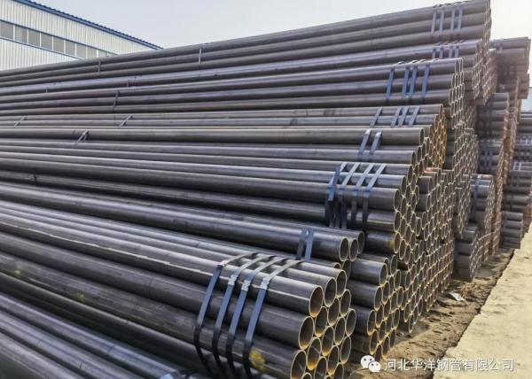 Gr B Sch40 Erw Steel Pipe Structure / Fluid Transportation