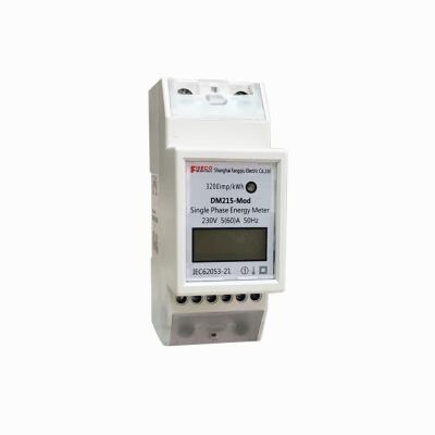 Single Phase Digital KWh Meter DM215 230V 60A for 220V/230V Output Voltage 72*100*106.5