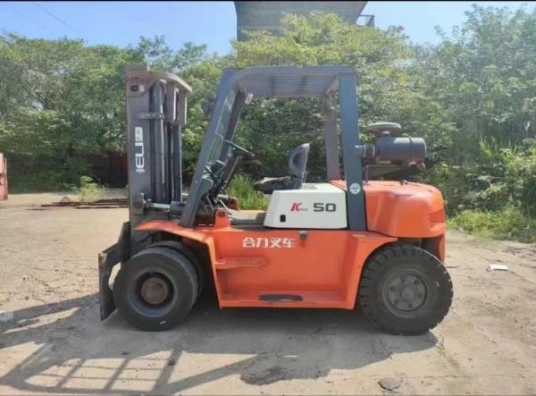 Lift Height 3 Meters Used Industrial Forklifts  5 Ton  High Efficiency