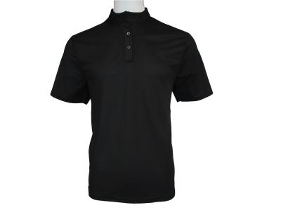 T-SHIRT 100% et POLO de Mesh Fabric Stand Colar Men de piqué de polyester