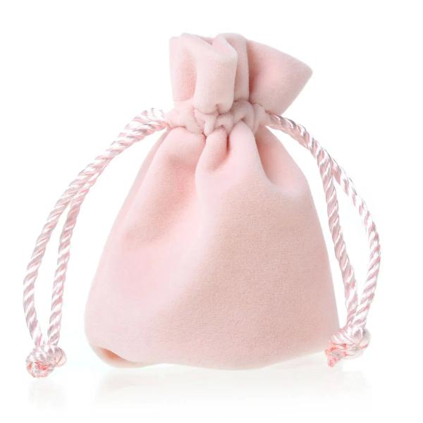 Soft Printed Velvet Flannel Mint Travel Jewelry Drawstring Bag Pouch Necklace Watch Rings