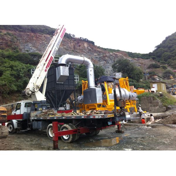 1m3 Output Highway Asphalt Batch Mix Plant , 60tph / 80tph Mobile Drum Mix Plant