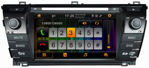Ouchuangbo autoradio for Toyota Corolla 2014 with car gps systems OCB-7019