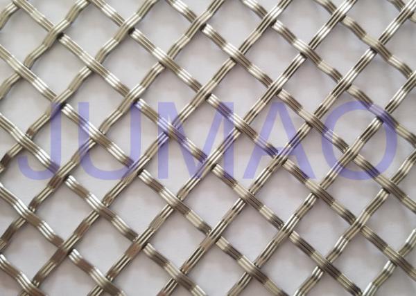 10 Mm Textured Cabinet Grille Inserts , Bright Metal Mesh Panels For Cabinets