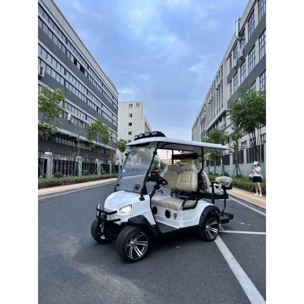 110v-220V Entrada de carga 4 plazas Golf Buggy Vehículo eléctrico con cinturones de seguridad y protección contra vuelcos
