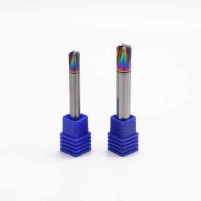 Cortadores de moinho de acabamento de carburo personalizados com revestimento DLC como moinho de acabamento de corte R interno e moinho de bolas