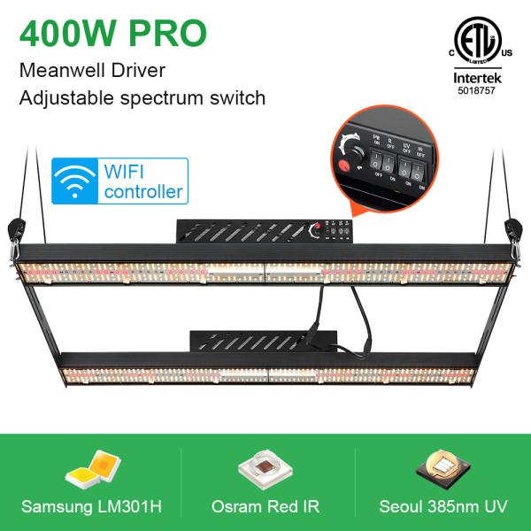 Osram SSL Red LM301H Quantum Board 400W Full Spectrum Led Grow Light 4 Switches