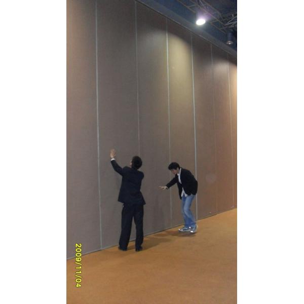 Training Room Folding Partition  Aluminum Sliding Doors 65mm Panel