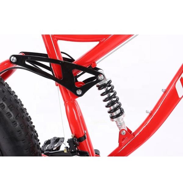 26 Inch FCruiser Snow Full Suspension Mountain Cycle Bicycle Load Capacity 200kg Fat Tire Bike for Snowfield