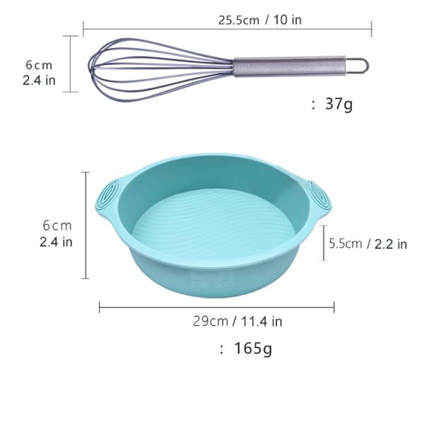 Silicone Baking Cake Pan Cookie Sheet Molds Tray Set BPA Free Heat Resistant Liners