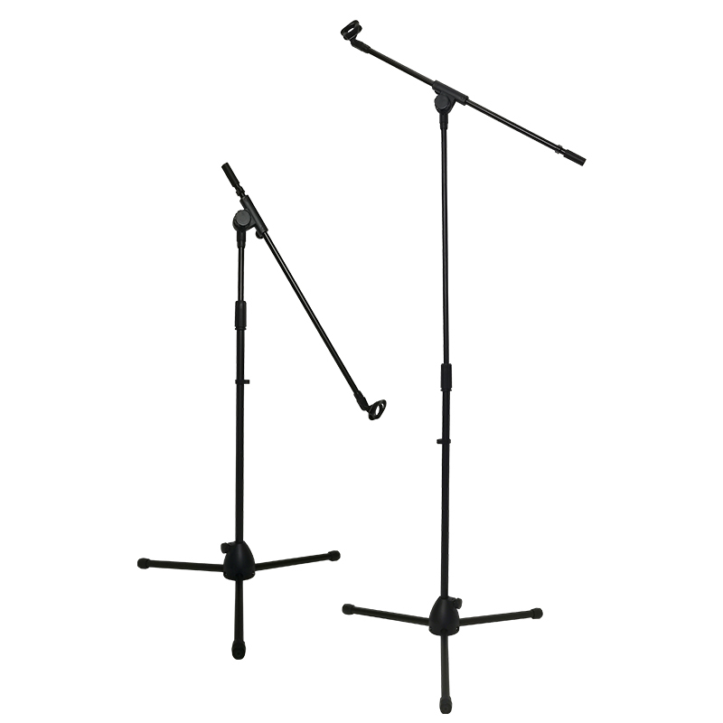 Compact Adjustable Microphone Stand Foldable Tripod Mic Stand With Boom Arm