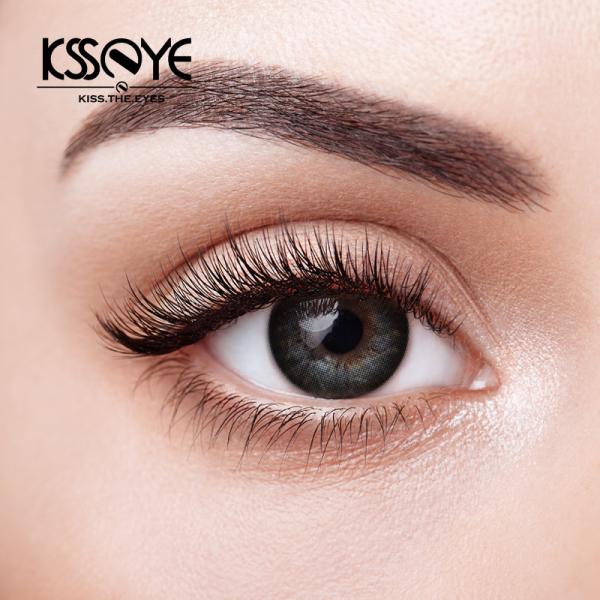 0.08mm Makeup Coffee Natural Black Contacts 1 Year With Lable