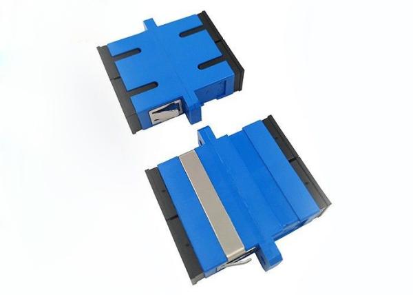 SC Fiber Optic Adapter with flange  SC UPC fiber bulkheard adapter Manufacturers