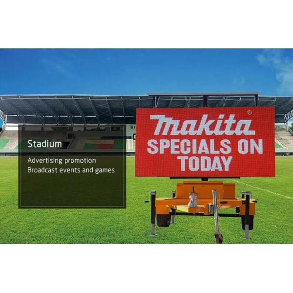 Наружный дорожный трафик VMS светодиодный доска сообщений Экран Макс 550w с прицепом 2560x1280 мм