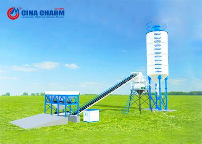 H3800mm HZS25 Concrete Mixing Plant Lift Hopper Cement Plant Concrete Machinery