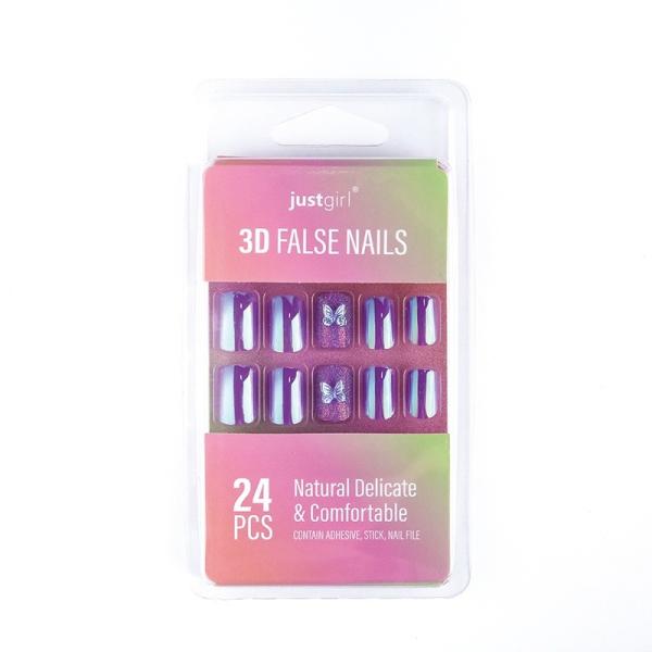 24 Pieces Acrylic Press On Fake Nails With Custom Tip For High Volume Purchase