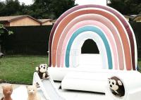 Bouncer inflável mini casamento arco-íris salto inflável colorido castelo inflável