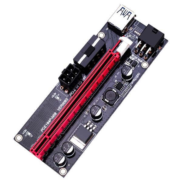 Indicator Light Graphics Card Extender PCI Express Adapter USB 3.0 Cable Power VER 009S PCI-E 1X To 16X LER Riser 009S