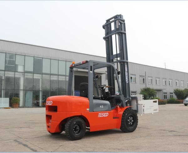 FD40 4 Ton Diesel Powered Forklift With Bale Clamp
