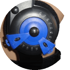 Black Lightweight Post Op Hinged Knee Brace For Osteoarthritis , Arthritis