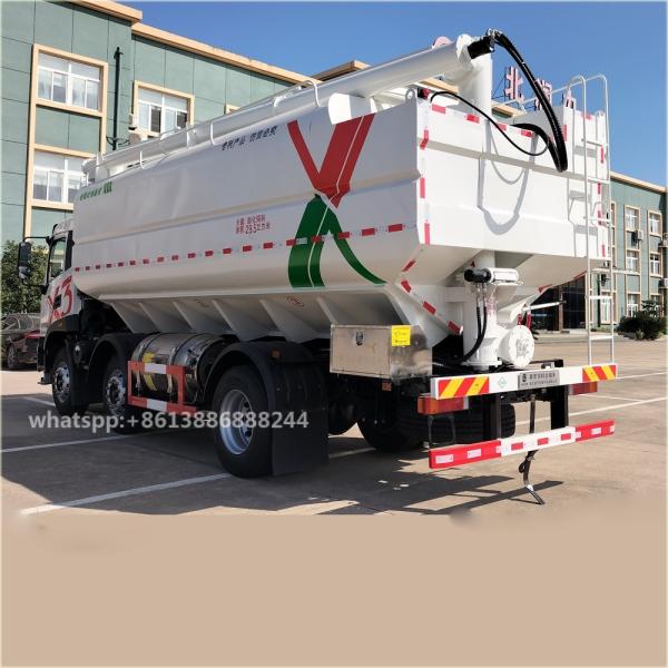 ZHUANDI  X3cab   22-30cbm Bulk Feed Truck     Animal Feed Delivery Trucks  Feeding Stuff  Bulk-fodder Transport Truck