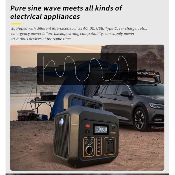 Centrale portative extérieure mobile multifonctionnelle de l'alimentation d'énergie 500w