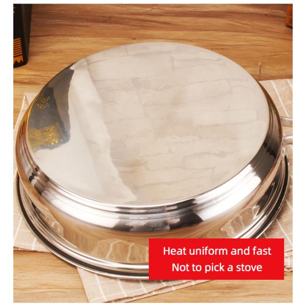 Custom Pots And Pans Pots Set Kitchen 12pcs Cooking Pots 3 Layer Bottom Ollas Stainless Steel Cookware Set