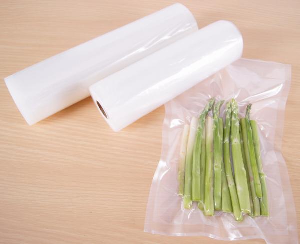 Sacos de vácuo gravados transparentes altos da textura para o empacotamento de alimento
