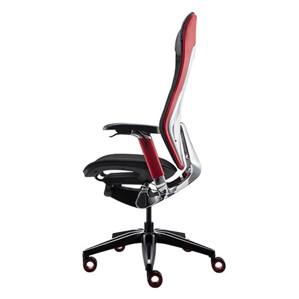 Black Leather Headrest Swivel Gaming Chair High Back PA Frame Home Office