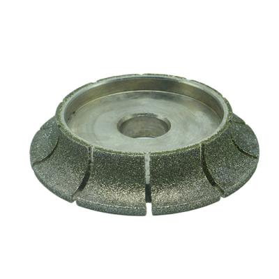 Uso 40mm seco de prata Diamond Grinding Wheel Disc Slotting