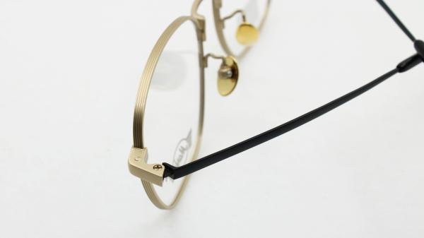 Non Prescription Glasses Frame Titanium Optical Eyeglasses for Men/Women with Groves Lined Creative Designer Eyewear