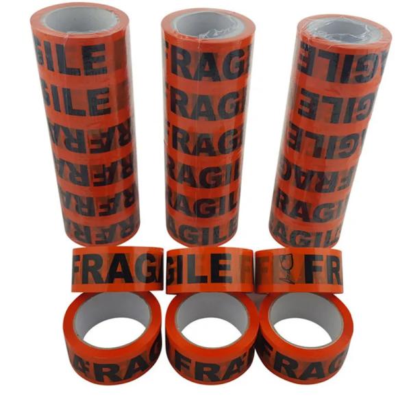 OPP Packaging Adhesive Cello Jumbo Roll Shipping Custom Logo Printed Clear Fragile Plastic Bopp Packing Tape