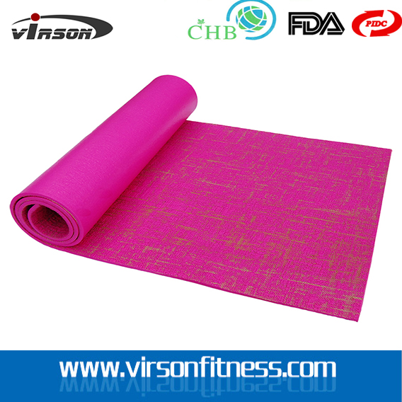 2015 hot selling high quality eco friendly jute yoga mats with customize logo